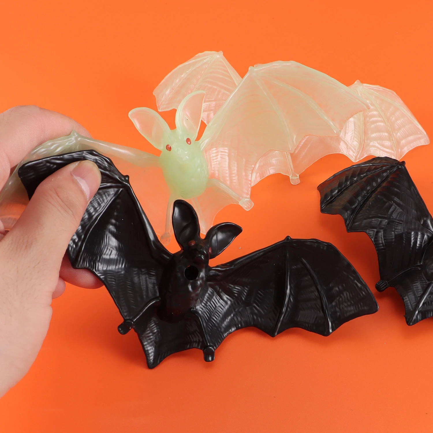 5 Stück Halloween künstliche Plastik maus leuchtende Fledermaus Halloween Party Dekor für Home Bar Spukhaus gruselige Requisiten Kinder Trick Spielzeug – Detail 12