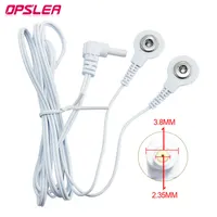 2-Way 2.35mm Plug Wires for Tens EMS Massager Electrical Nerve Muscle Stimulator Electrode Cable Line Wire for Electrode Pads 1
