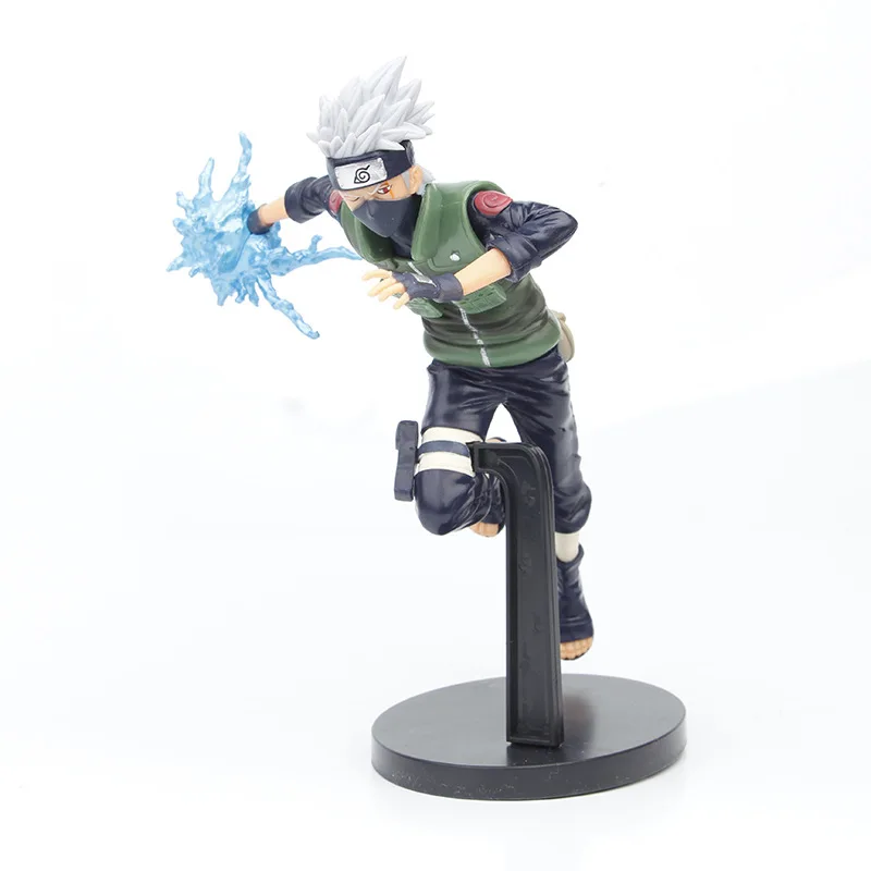 Anime Naruto Shippuuden Hatake Kakashi Battle Posture Raikiri Action Figure – 18CM PVC Collectible Toy Gift