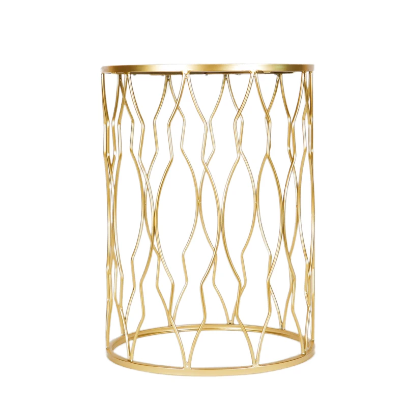 Nordic Style Coffee Tables Set Of 2 With Mirror Top Tray Rattan Modern Iron Ending Decor Set Tables