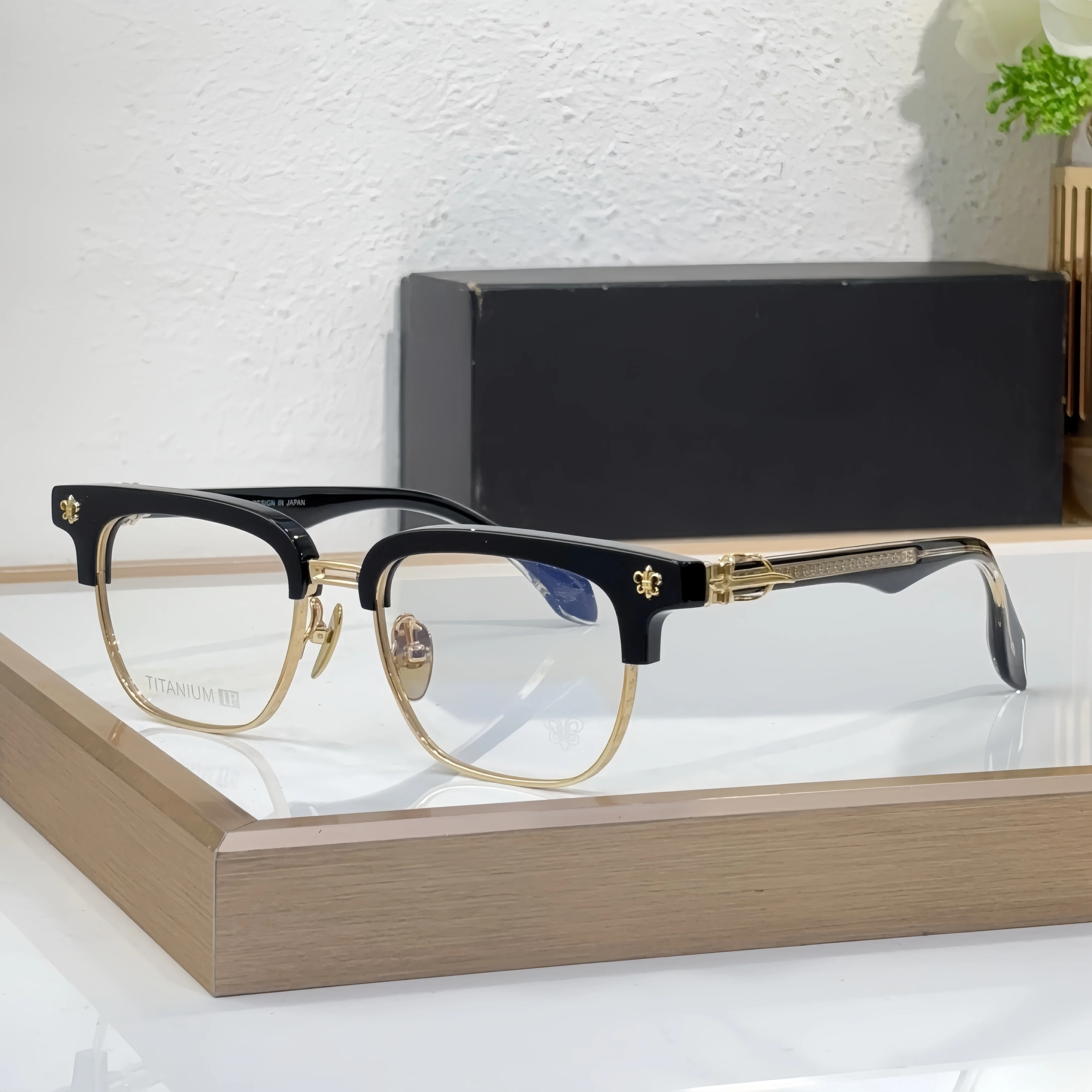 New Fashionable Men's Retro Prescription Glasses Frame Brand Design Trendy Women's Reading Computer Anti Blue Light Eyeglasses