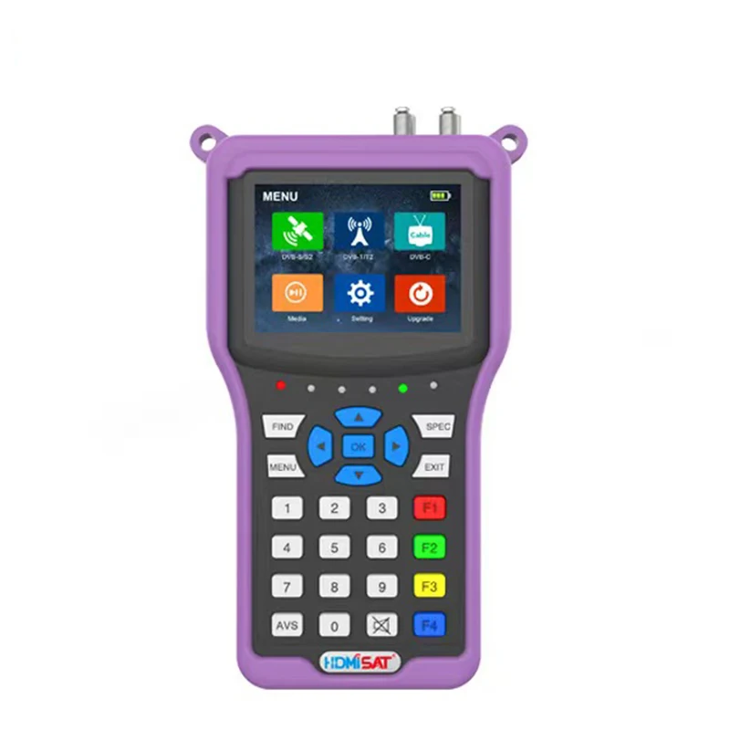 Portafoglio Digital Satellite Finder Per Dvb-S/S2/T/T2/C H.265 Satellite Finder Per Ricevitore Tv Satellitare Dvb Sat Finder Meter
