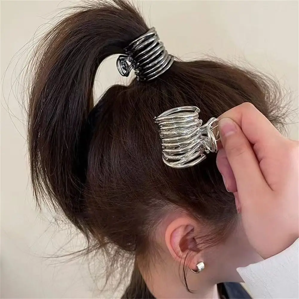 

Women Fashion High Ponytail Clip Metal Hair Claw Girls Small Fixed Clamps Hairpin Headwear Daily Hair Accessories