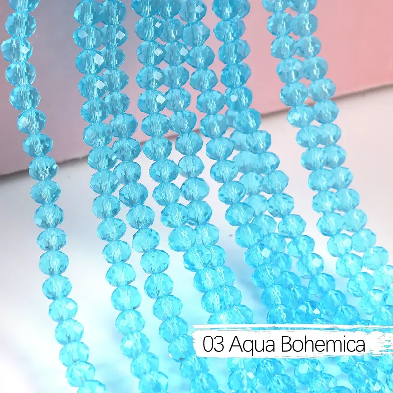 2mm 4mm 6mm 8mm Rondelle Austria Crystal Beads Faceted Glass Beads Loose Spacer Beads for DIY Bracelet Garment Making - Image 11