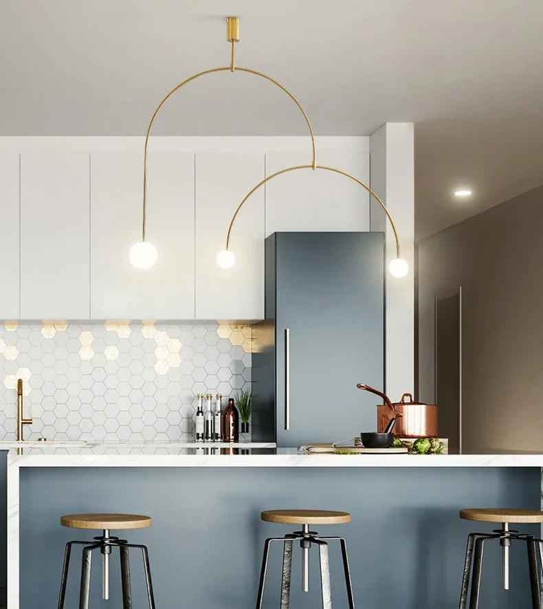 Nordic minimalist chandelier image 3