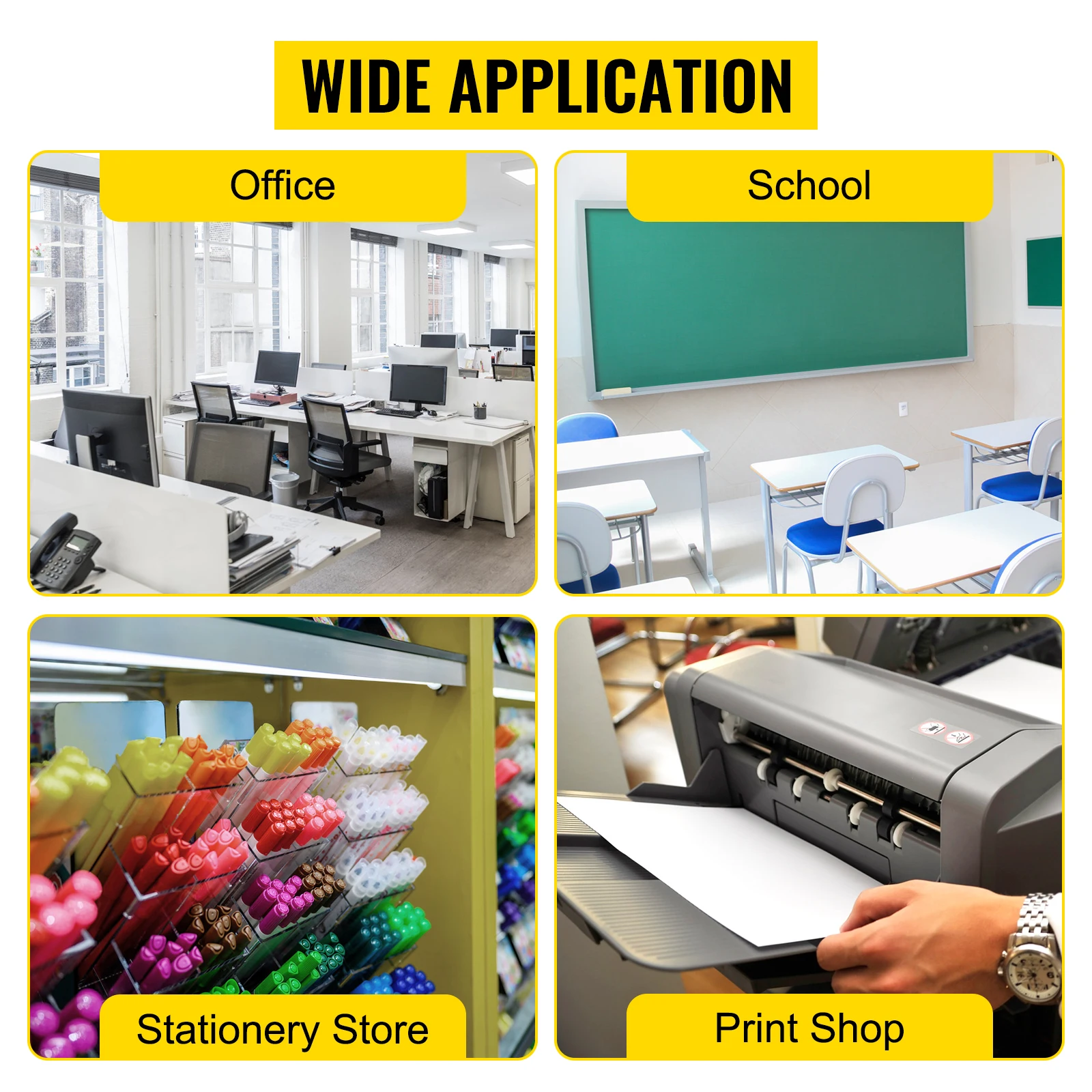 Manual Paper Cutter Guillotine Trimmer for Office Laboratory