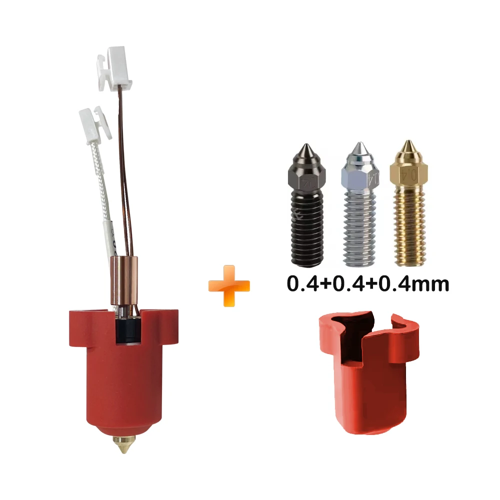 High-Speed Hotend Nozzle Kit with Ceramic Heating Block and Extruder