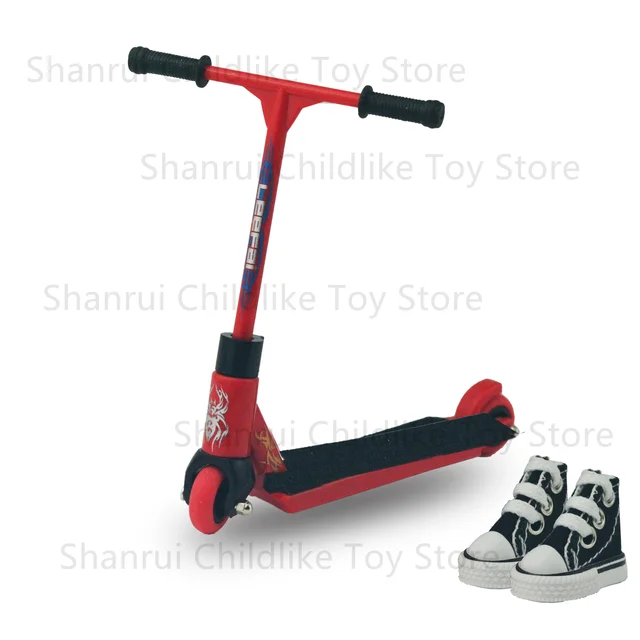 Mini Scooter Two Wheel Scooter Finger Skateboard Finger Shoes Mini Cloth Children's Educational Toys Finger Bike Funny Toy 2