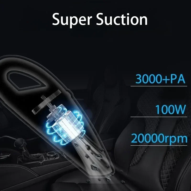 Portable Mini Car Vacuum Cleaner USB Charging