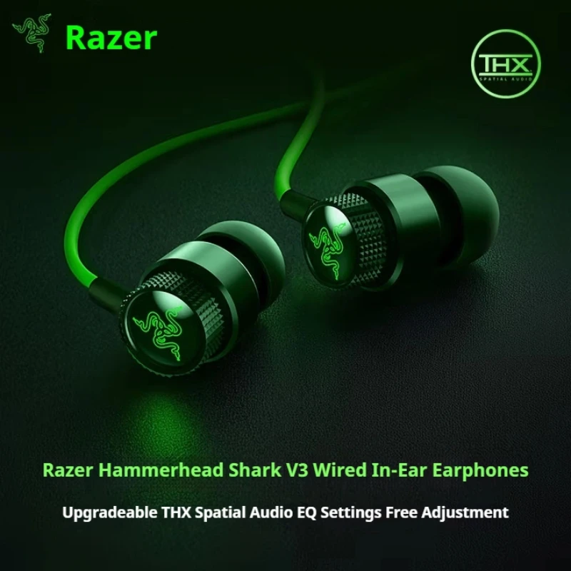 Razer Hammerhead V3 Wired Gaming Earphone with mic For PC,tablet