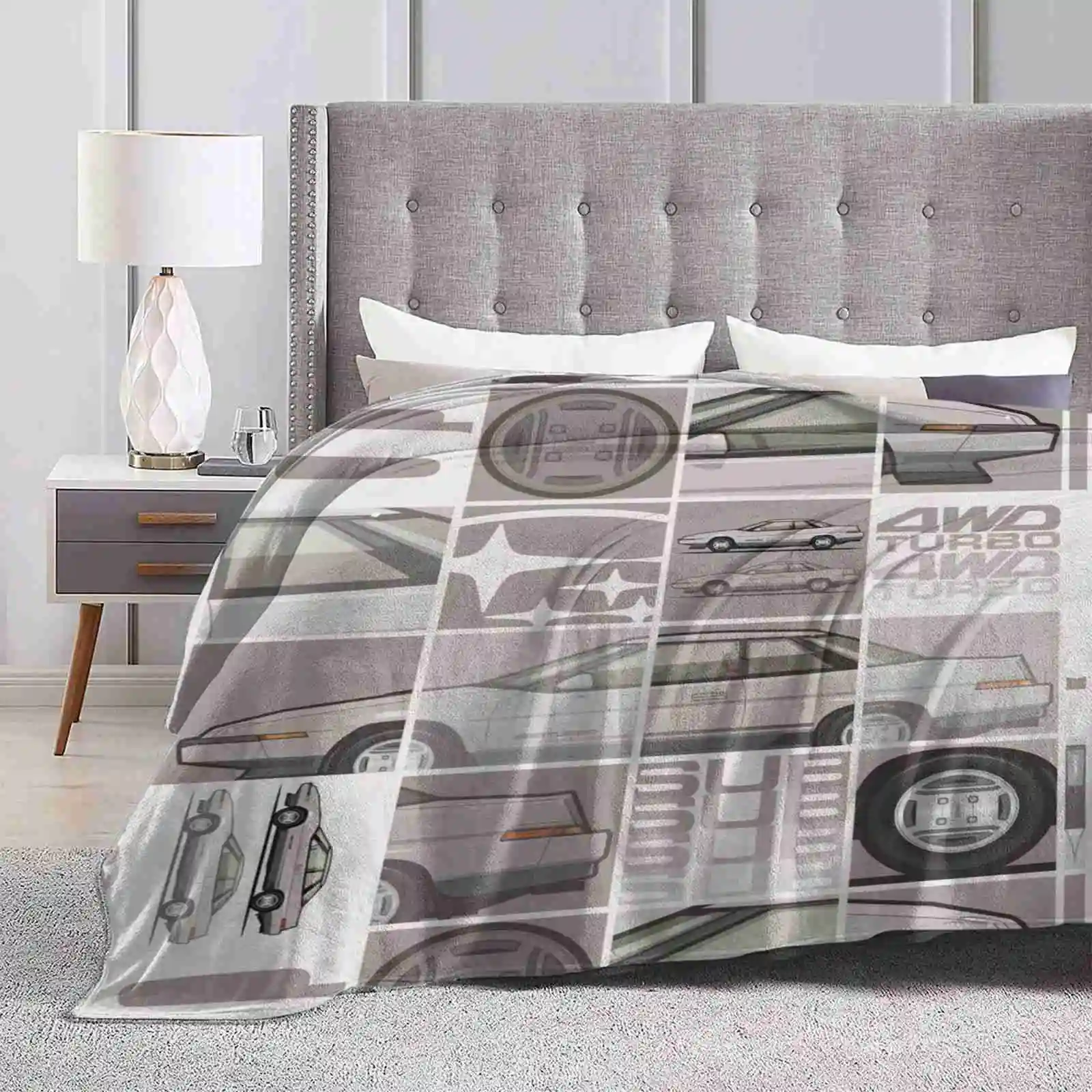 

Высококачественное удобное мягкое одеяло Alcyone Xt-Turbo Vortex Silver для кровати, дивана Wonder Wedge Jdm Subie 4Wd H6 Xt6 Turbo 80S
