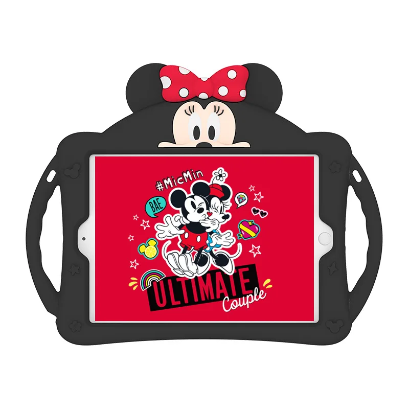 Silicone Handle Suporte Capa para Ipad Cartoon Case Minnie e Mickey Ipad Air Ipad Pro 10.5 Mini 8th 8th 10th 10.9 - Imagem 2