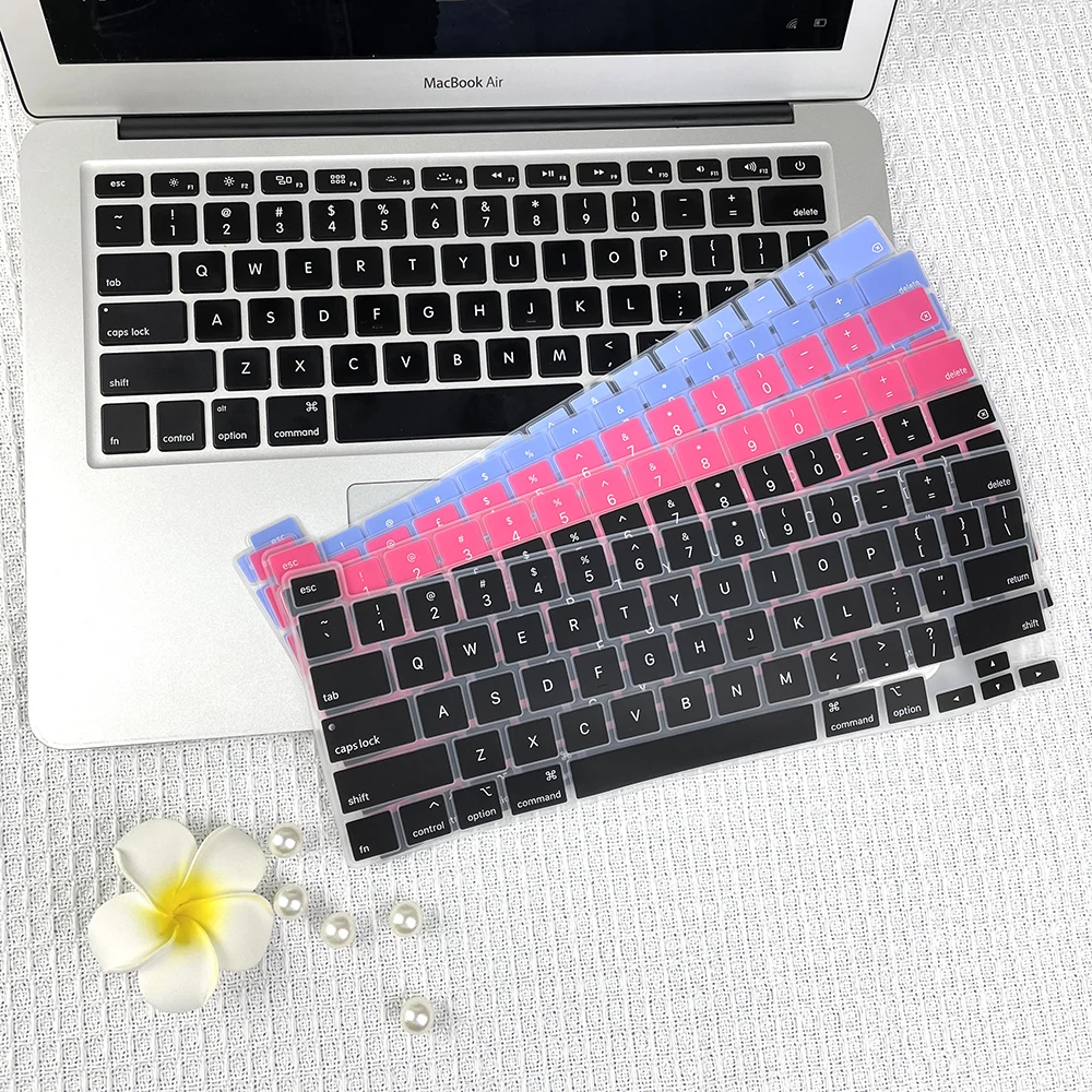 Laptop Keyboard Cover keyboard silicone cover keyboard cover For Macbook Pro 13 Inch A2338 A2251 A2289 A2259 A2141 EU US English language Silicone Skin