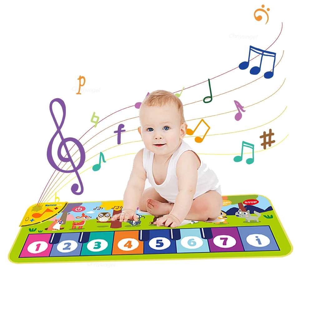 Piano Mat for Kids Kids Toddlers Floor Keyboard Dance Mat Baby Fitness Play Musical Carpet Music Instrument Toys Girl Boy Gift 3