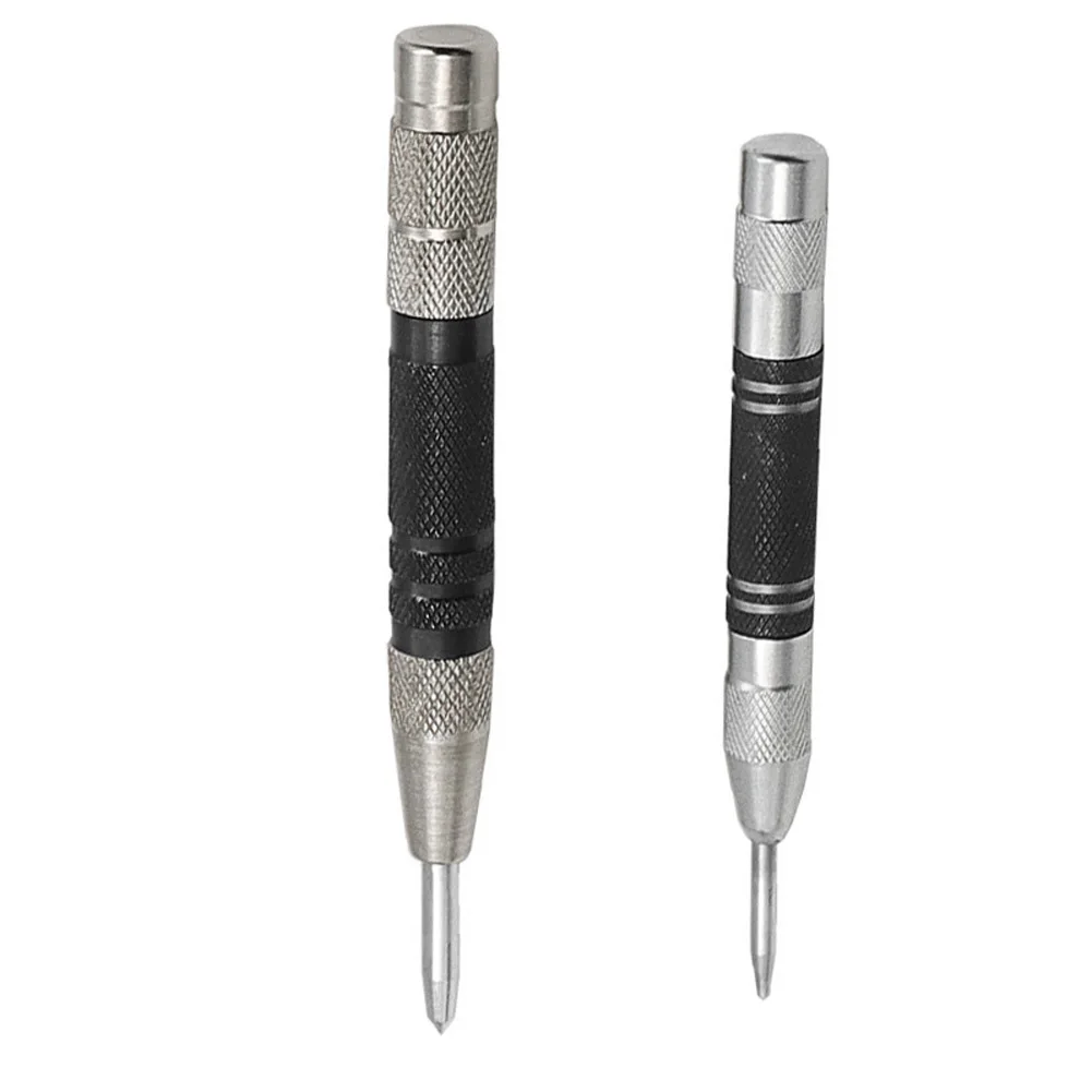 

2pcs Automatic Centre Punching 125/155mm General Punch For Wood Metal Drilling Positioning Marking Woodworking Hand Tool