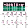 Emery Quartz Nail Art Drill Bits with Soft Wool Stone Polish Head Sanding Band for Manicure Machine Accessories NAD045 3