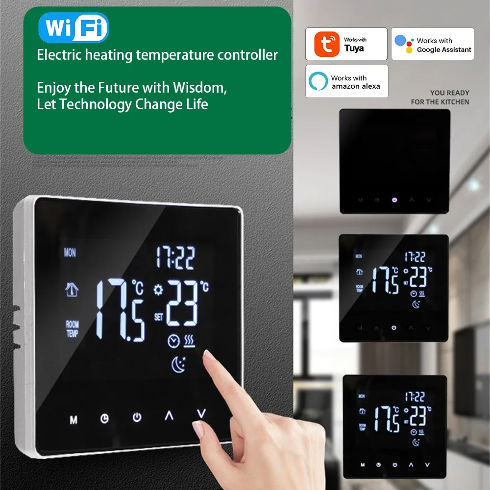 

Tuya WiFi Smart Thermostat Electric Floor Heating Water / Gas Boiler Temperature Remote Controller For Google Home Alexa Home