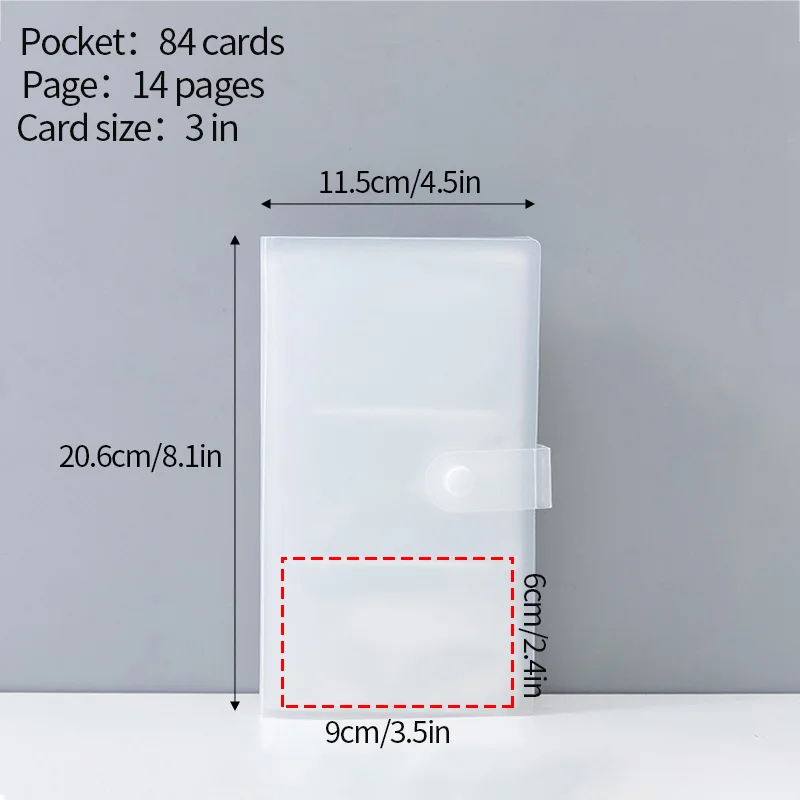 Deluxe Multi-Pocket Photocard Binder Album with Clear 3-Grid Design