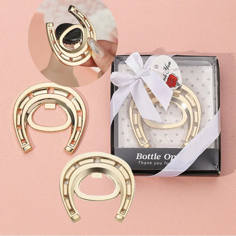 Zinc Alloy Horseshoe Beer Bottle Opener for Party Wedding Festival