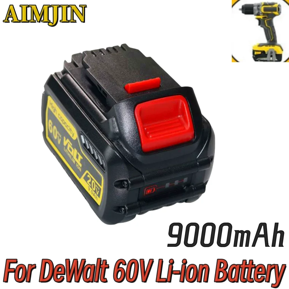 

60V 9000mAh li-ion battery for Dewalt DCB609 battery replacement DCB200 DCB606 DCB205 DCB206 DCB209 DCB182 electric tool battery