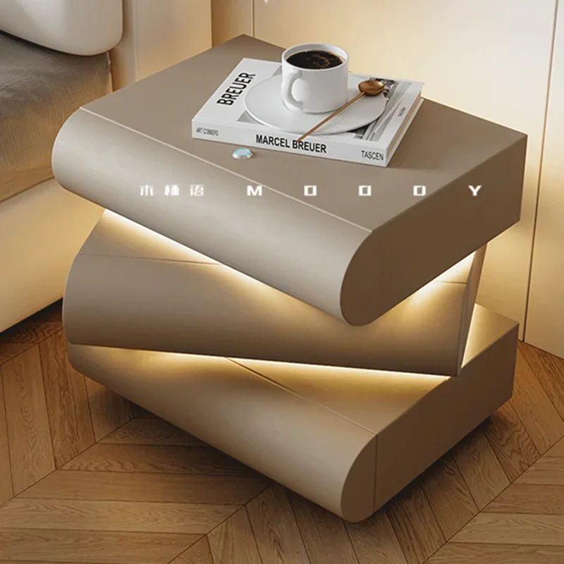 Furniture Bedroom Bedside Tables Luxury Table Cool Stuff Room Side Bed Cabinet Storage Nightstand Nightstands Mesita Furnitures