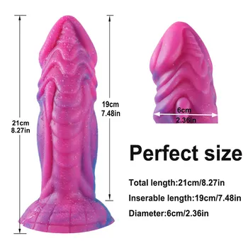 Silicone Monster Dog Dildo Dick Realistic Suction Cup Anal Dragon Animal Dildos Adult Penis Cock For Women Female Masturbation 2