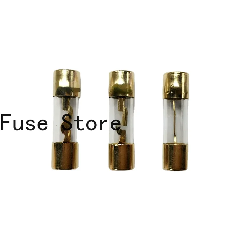 

5PCS 5AG Explosion-proof Glass Fuse Tube Gold-plated Tubular 10 * 38mm 10A 32V