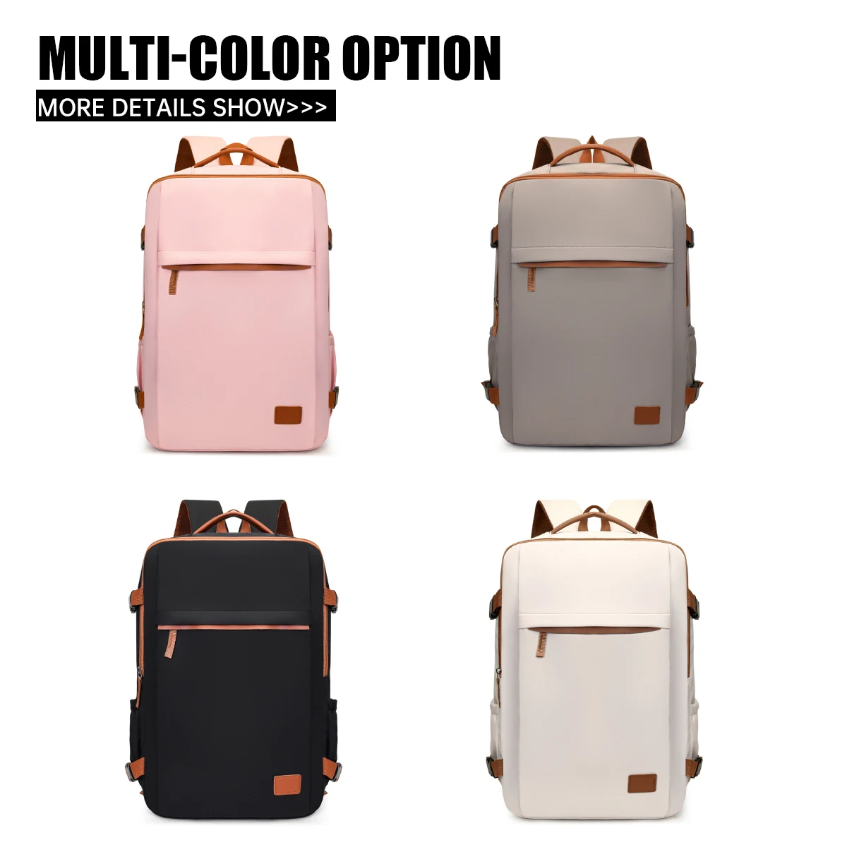 Women's Backpack, Business Trip Backpack, Travel Large-Capacity Multi-Functional Expandable Computer Bag, School Bag, College Student, High School Student