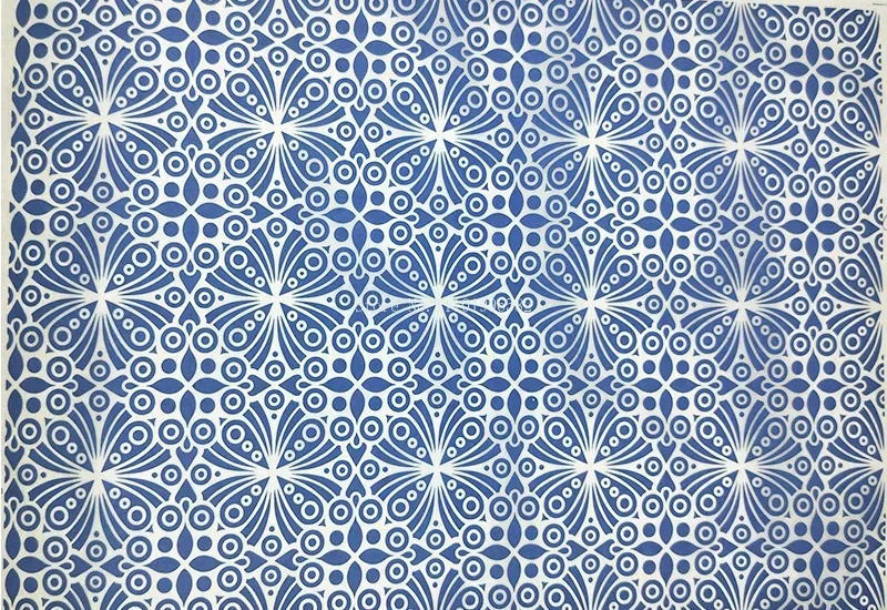 Ceramic Underglaze Blue and White Pattern Transfer Stickers