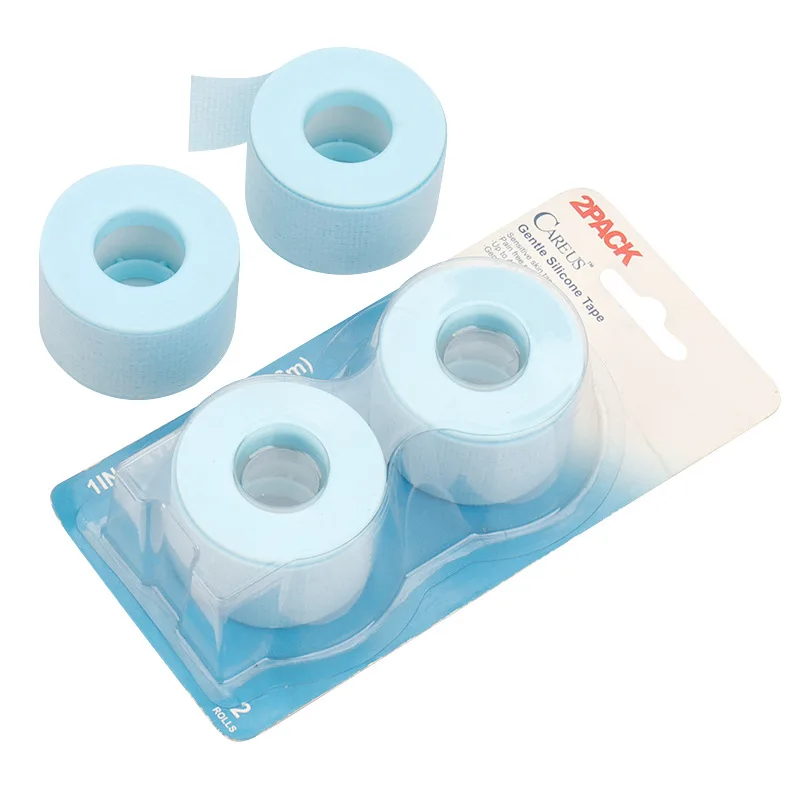 Eyelash Silicone Tape Lash Extension Adhesive Tape Small Hole Breathable Easy Tear Eye Pads Paper Patch Makeup Tools 2pcs/Box