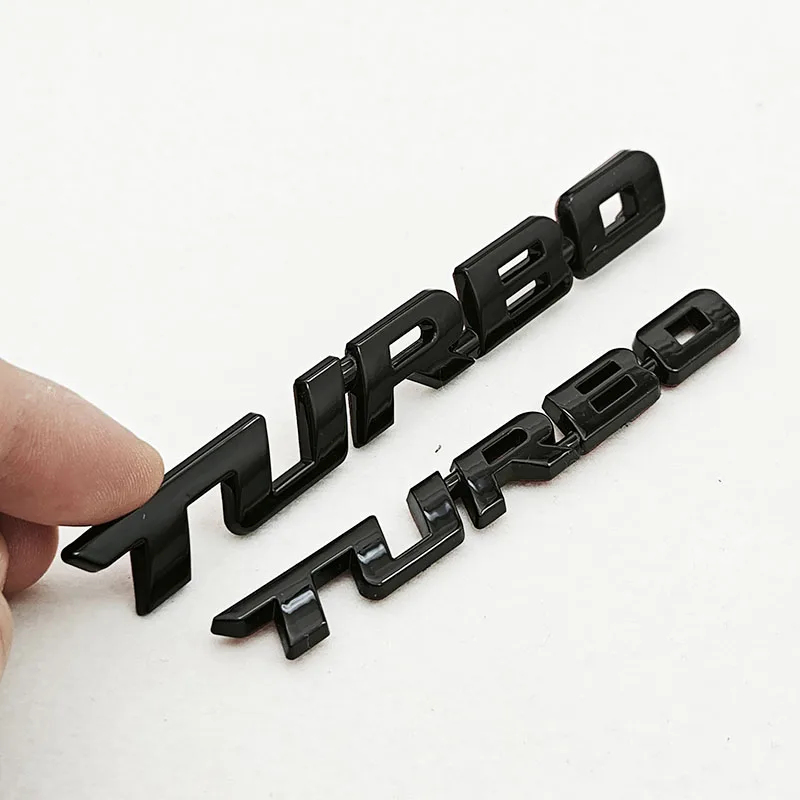 3D ABS Turbo Badge Decorative Car Accessory Sticker