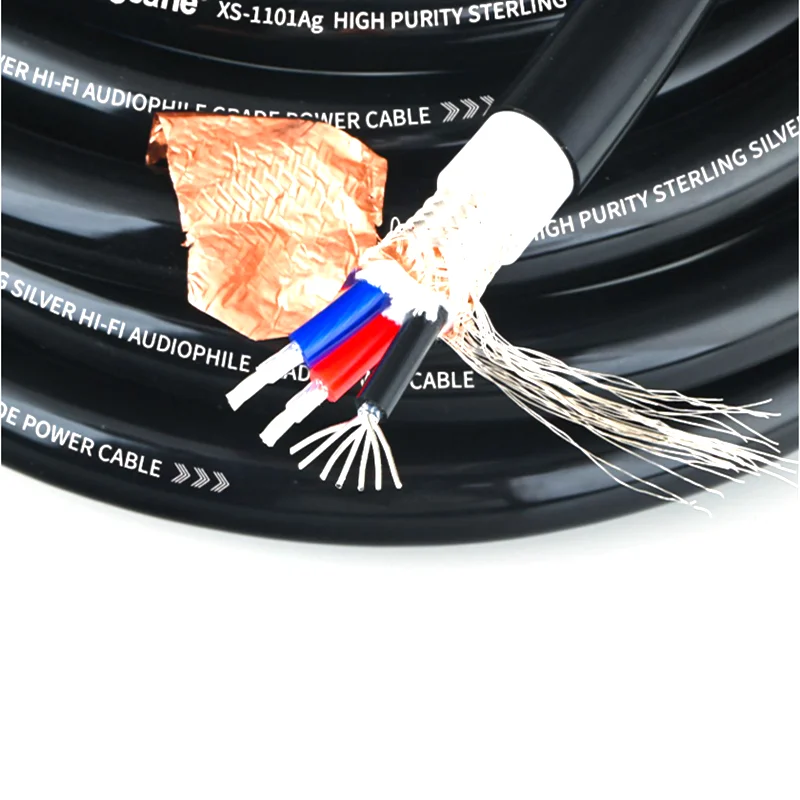 Pure Silver Bulk Audio Power Cable 3 Core * 2.5mm² Hifi Audio Amplifier