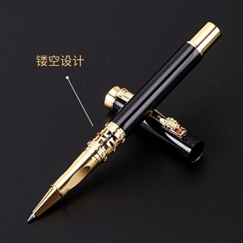 

Luxury high quality 305 black ballpoint pen signature ink pen rotating ballpoint pen stationery office supplies