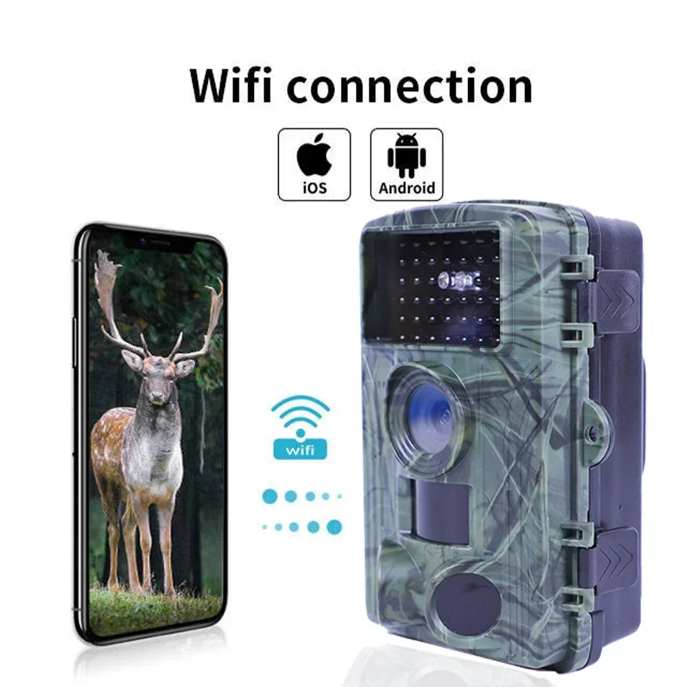 Outdoor WLAN Wildkamera 60MP 4K mit Nachtsicht & IP66 Schutz