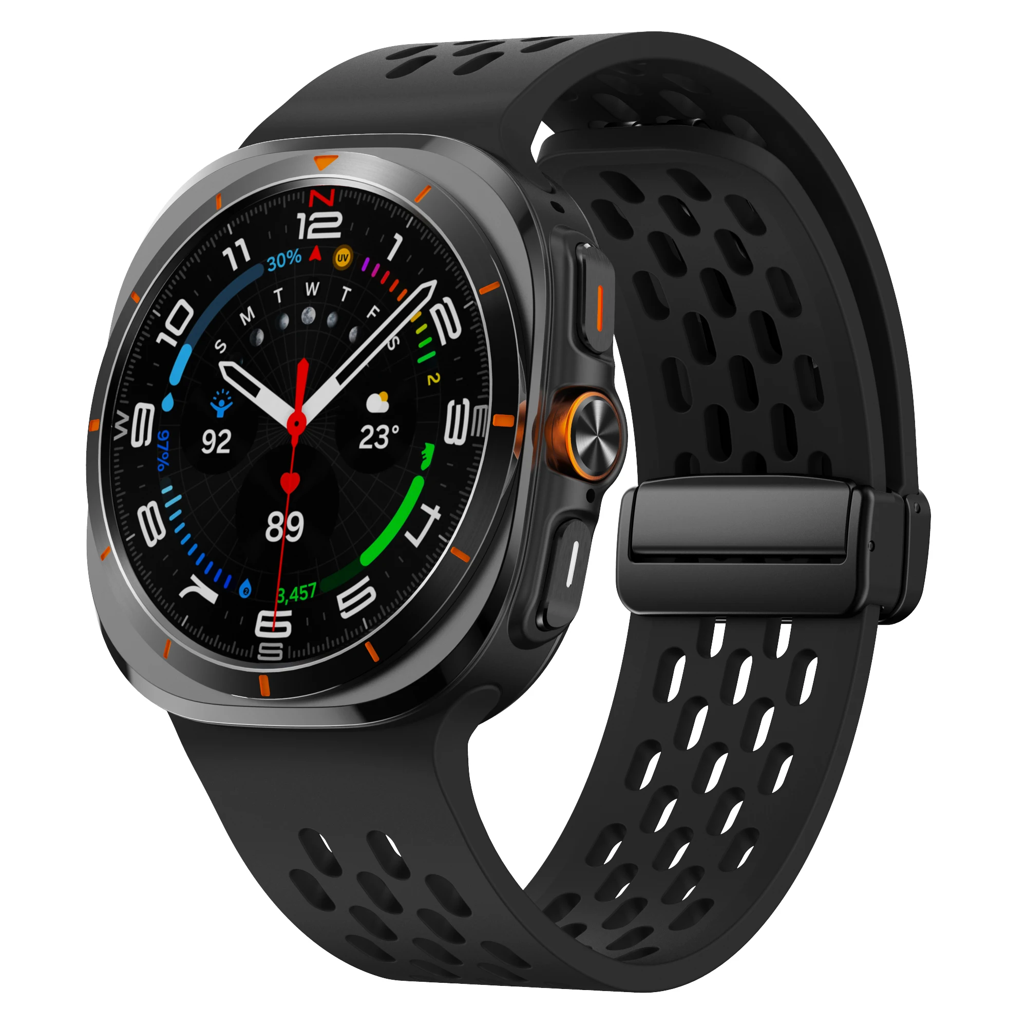 Breathable Magnetic Silicone Bracelet Strap