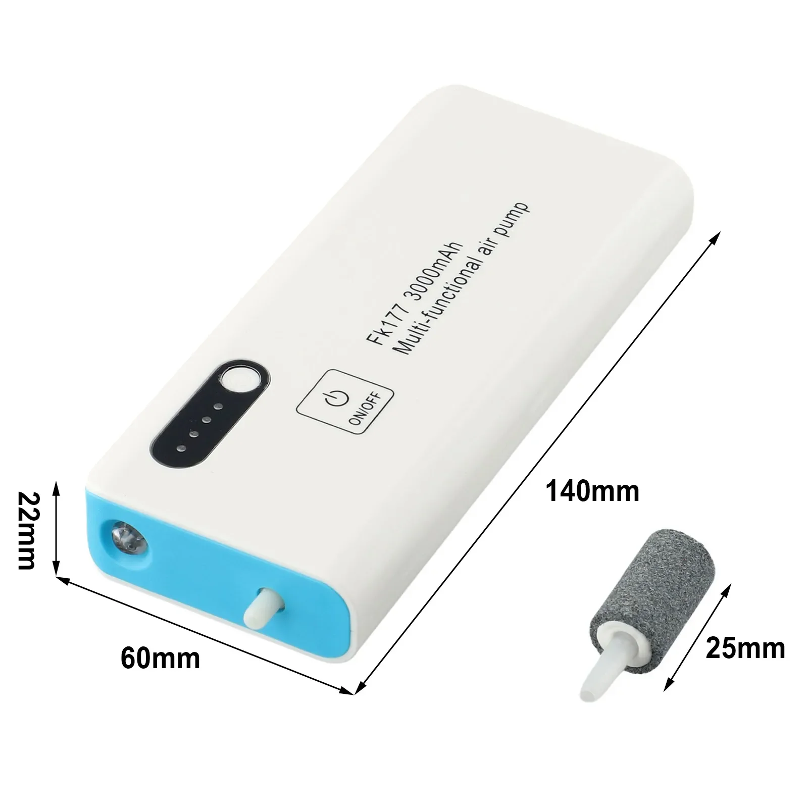 Fishing Aerator Air Pump USB Charging Oxygen Pump Car Oxygenated Portable Fish Tank Aerator Outdoor Fishing