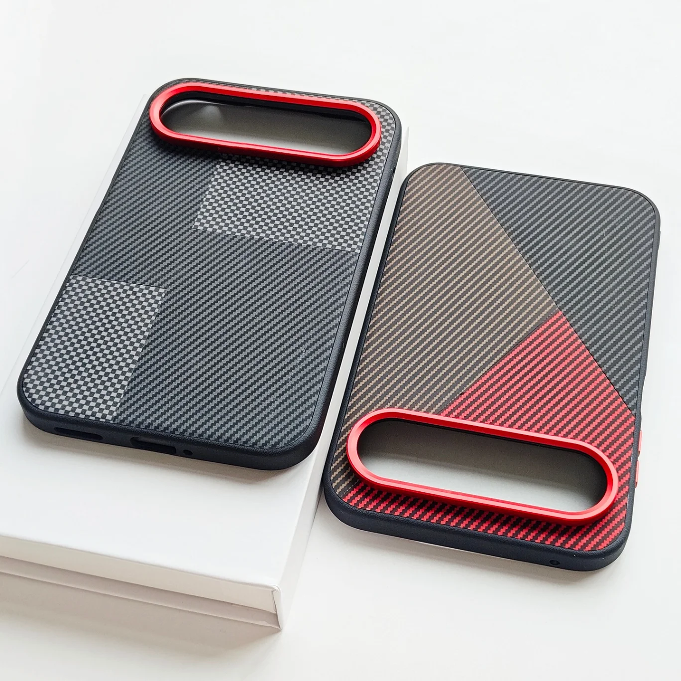 Luxury PU Leather Matte Shockproof Protective Back Cover