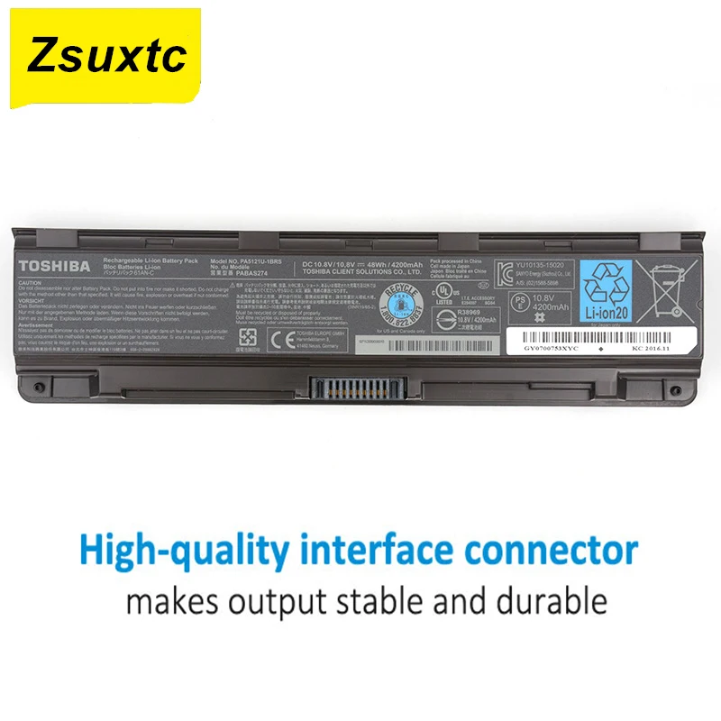 do portátil para toshiba satellite P75-A7100 P75-A7200 pabas274 10.8v 48wh 4200mah
