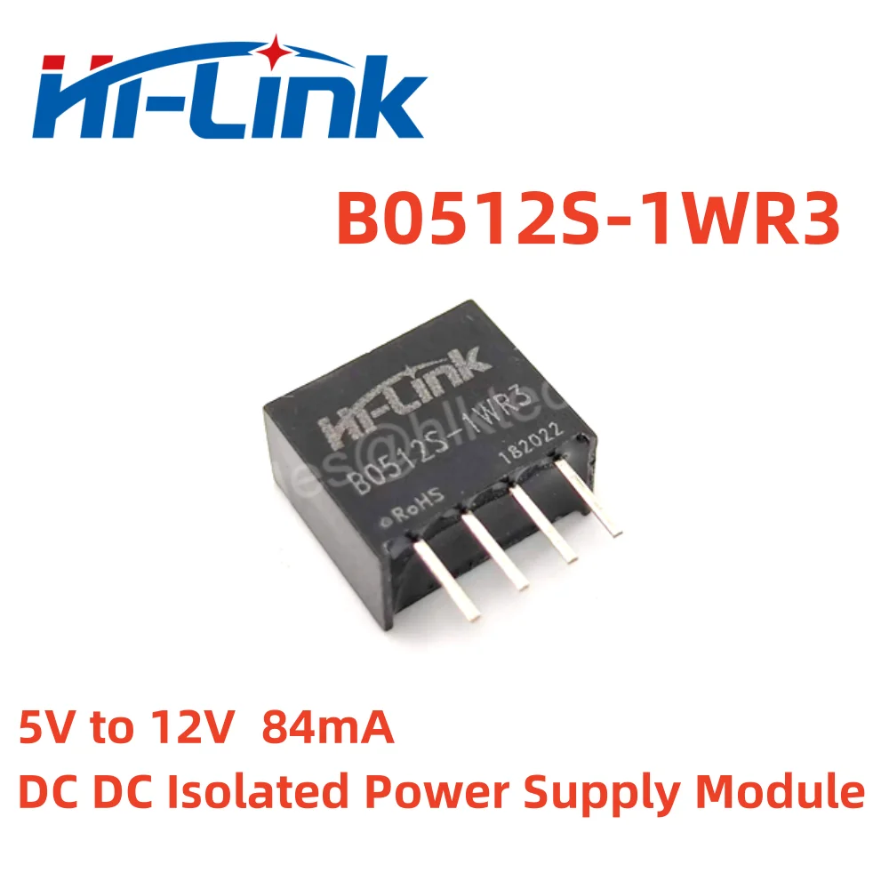 

Hilink B0512S-1WR3 1W 12V Output Tiny Power Consumption Long Life Design Adjustable Mini Converter Intellligent Household