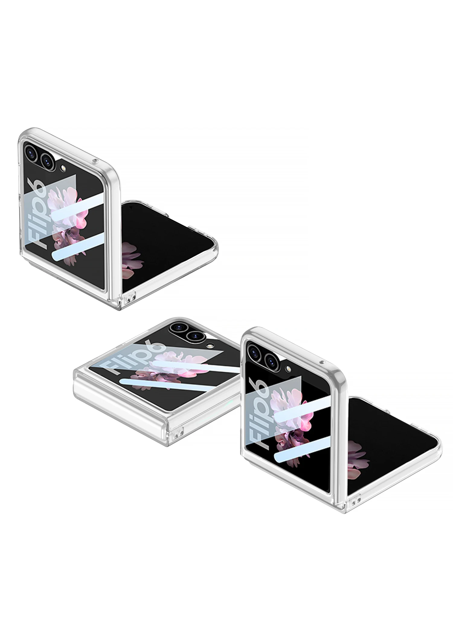 Transparent Outer Screen Glass Case for Samsung Galaxy Z Flip 7 Ultra-thin Plast