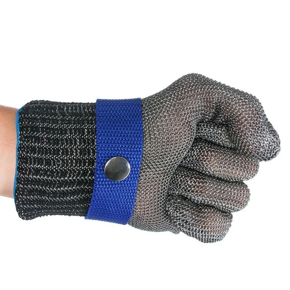 Stainless Steel Gloves Anti-cut Wear-resistant Slaughter Gardening Hand Protect Working Gloves Metal Mesh Butcher Kitchen Anti Cut Gloves Protective Gloves Safety Gloves