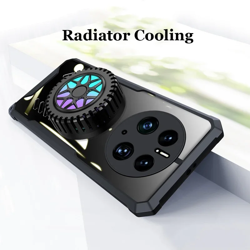 Graphen-Wärmeableitungs-PC-Gehäuse für Huawei Mate 60 50 50E 40 40E 30 Pro Plus Atmungsaktive transparente Stoßstangengehäuseschale_voghion.com