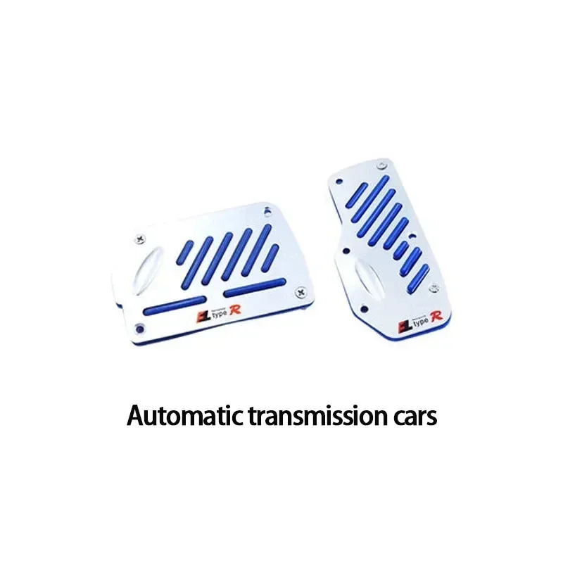 Neue 2/3 stücke Universal Nicht-Slip Aluminium Schaltgetriebe Auto Pedal Abdeckung Set Kit Pedali Rot/Blau/silber Auto Zubehör – Detail 10