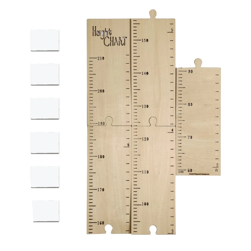 Q1QC 1Set Kids Height Growth Chart Ruler Children Height Bedroom Dormitory Household