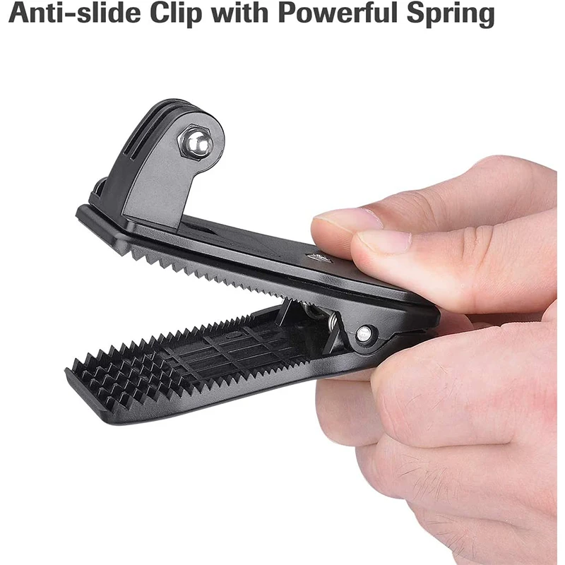 360° Rotatable Backpack Clip Strap Quick Mount For GoPro Hero 13 12 11 10 9 8 SJCAM SJ4000 AKASO Insta360 DJI Osmo Action Camera