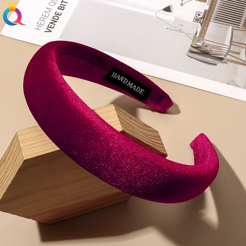 Diademas Trenzadas De Terciopelo Negro Para Mujer, Bandas Anchas Acolchadas Para El Cabello, Diadema Trenzada Para Mujeres Y Niñas, Bandas Trenzadas Gruesas Antideslizantes Gruesas Y Gruesas Para El