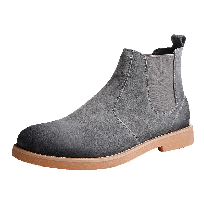 European Warm Series MRA Men's British Style High-top Martin Autumn And Winter Snow Cotton Shoes Mid-top Short Boots_voghion.com