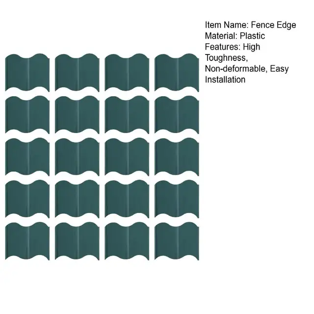 20 db Fű Gyep Növényi Szegély Rugalmas Kerti Határ Kerítés Sétány Táj Szélén Barkácskerti Dekoráció - Image 6