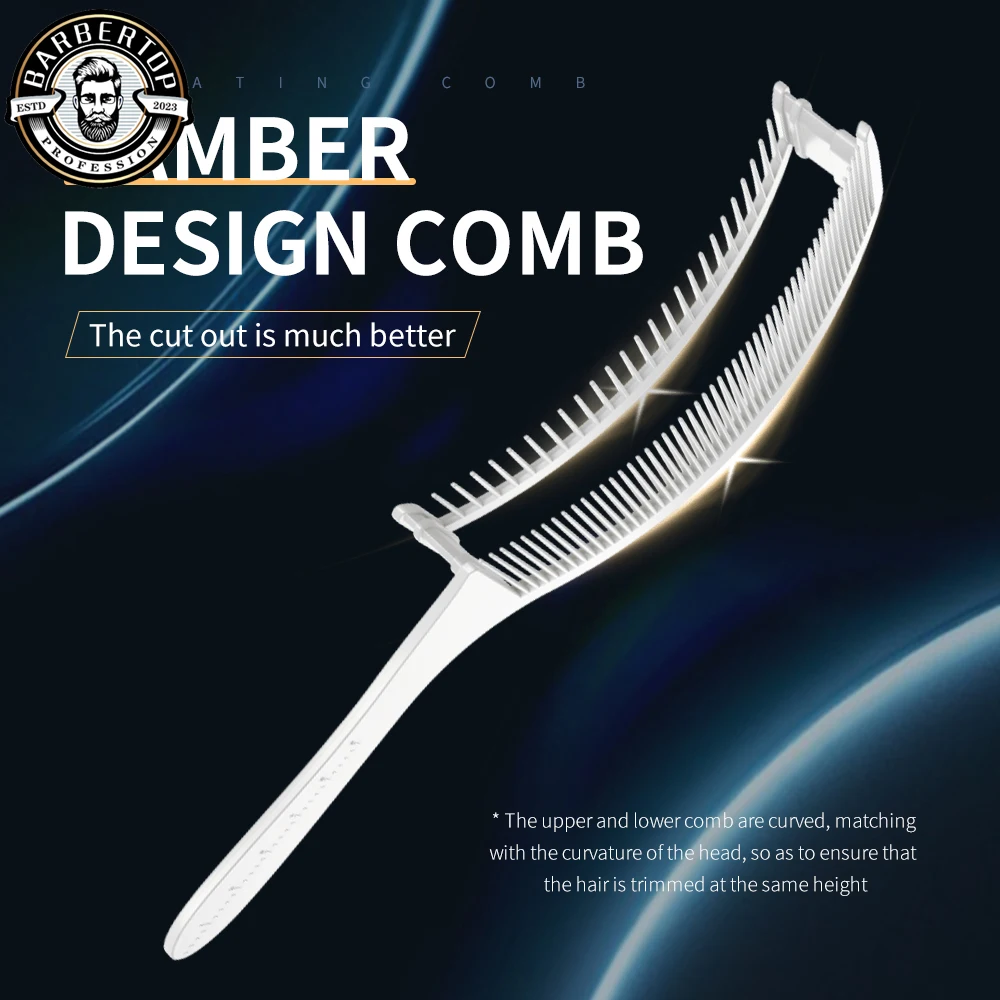 New Curved Positioning Comb Haircut Heat-resistant Blending Comb For Professional Salon Cutting Barber Hairdresser Tools