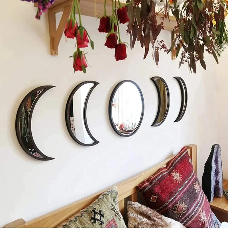 Wall Mirrors Bedroom Moon Acrylic Mirror Moon Phases Bedroom Decor